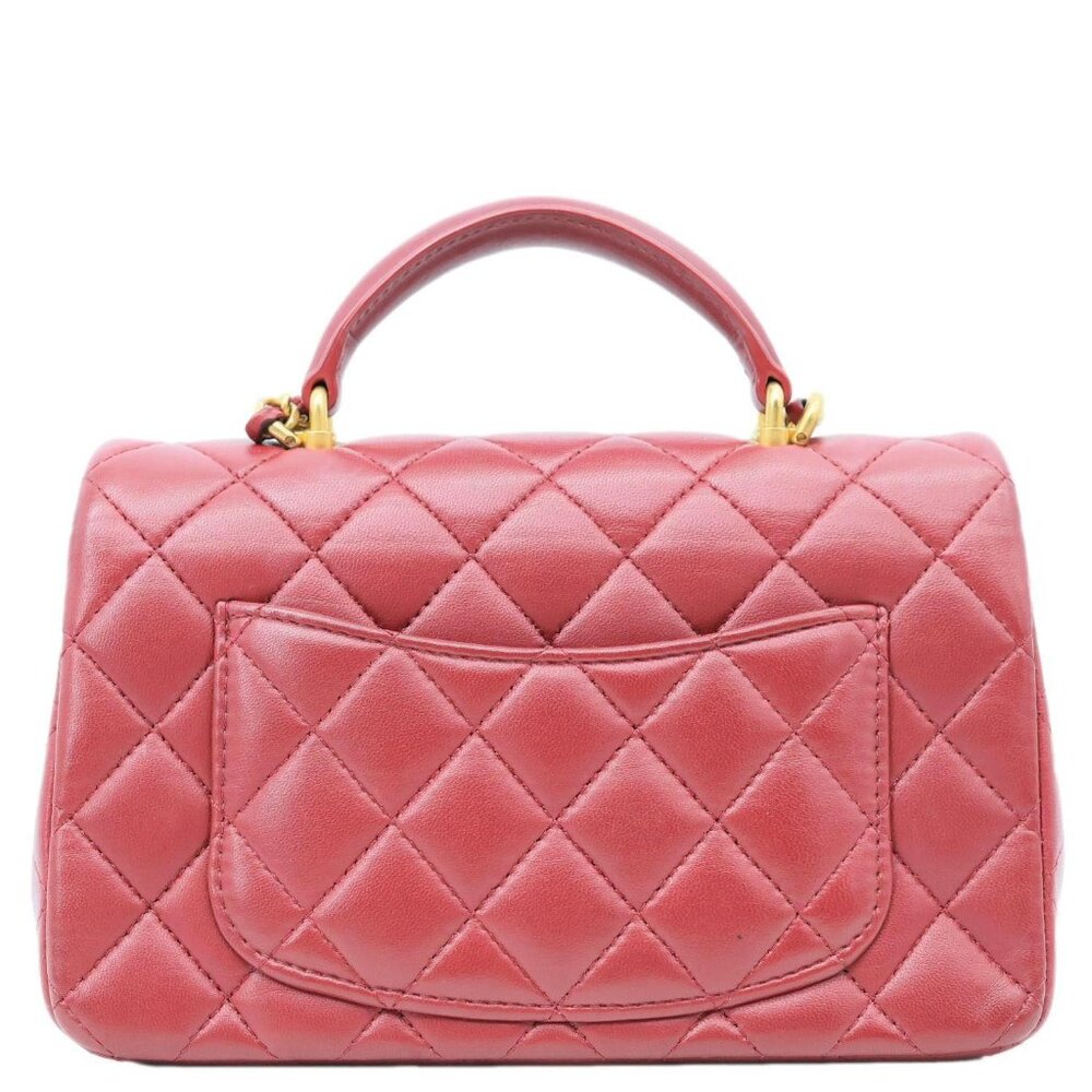 Chanel Classic Rectangular Flap Mini Quilted Leat… - image 3